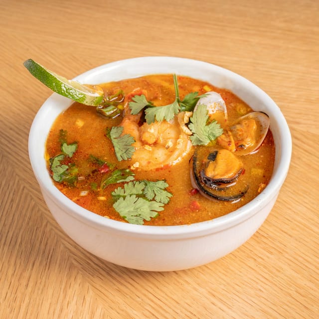 Seafood Tom Yum Soup.